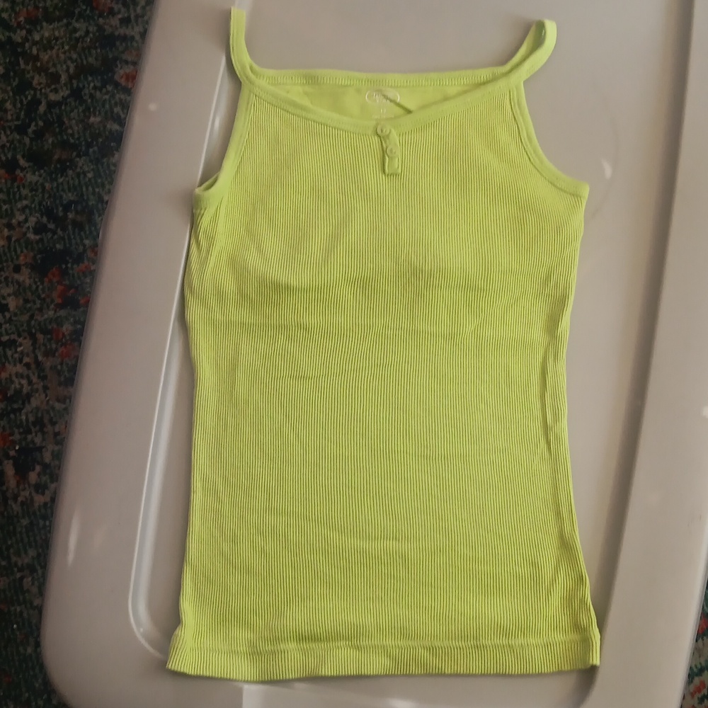 Talbots ribbed knit cami with shelf bra